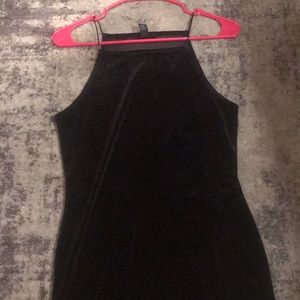 Black velvet Cami dress